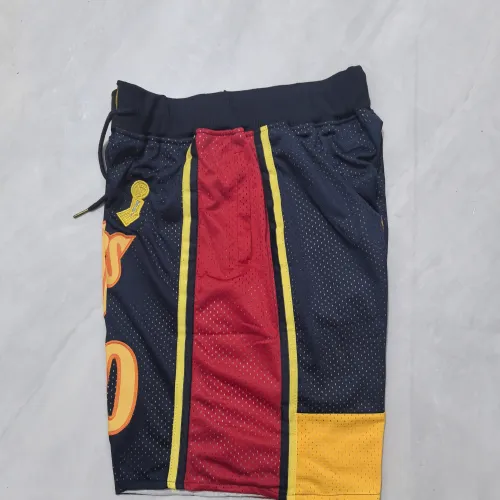 Golden State Warriors Throwback Pocket Navy Basketball Shorts