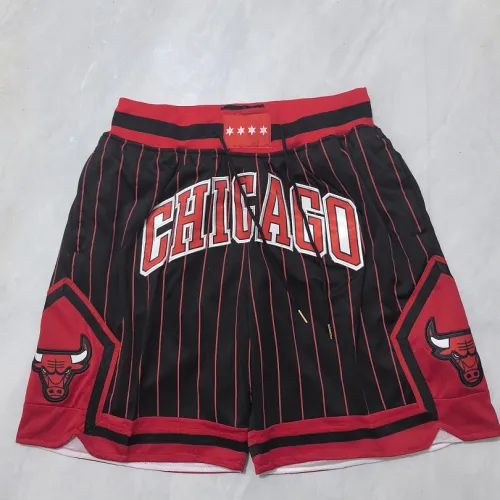 Chicago Bulls 2026 City Edition Pocket Black Red Stripe Basketball Shorts