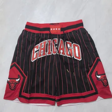 Chicago Bulls 2026 City Edition Pocket Black Red Stripe Basketball Shorts