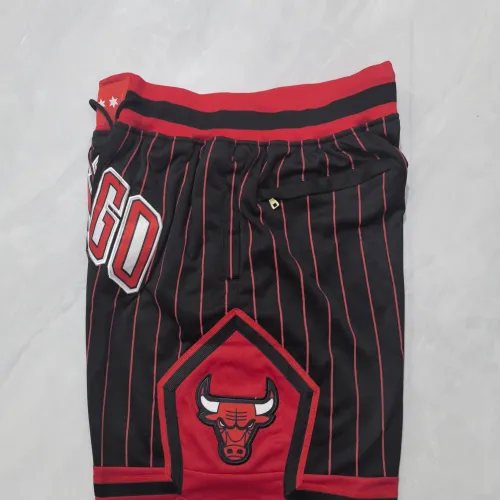 Chicago Bulls 2026 City Edition Pocket Black Red Stripe Basketball Shorts