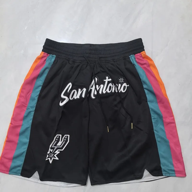 San Antonio Spurs 2026 City Edition Pocket Black Basketball Shorts