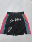 San Antonio Spurs 2026 City Edition Pocket Black Basketball Shorts San Antonio Spurs 2026 City Edition Pocket Black Basketball Shorts
