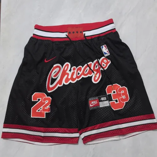 Chicago Bulls Throwback Pocket Black Basketball Shorts