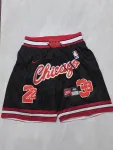 Chicago Bulls Throwback Pocket Black Basketball Shorts