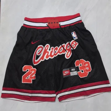 Chicago Bulls Throwback Pocket Black Basketball Shorts