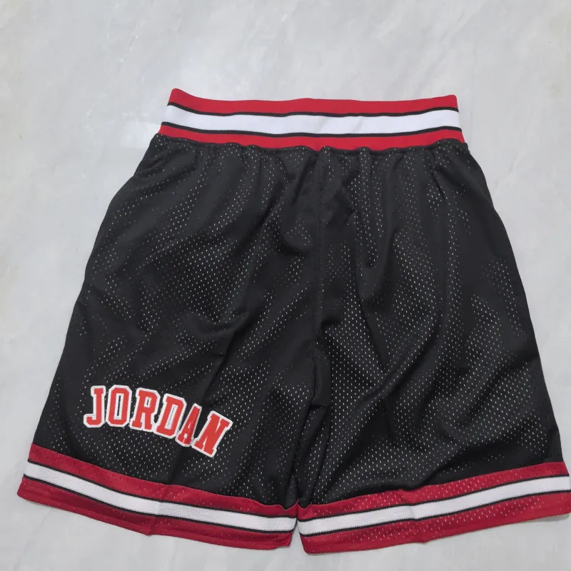 Chicago Bulls Throwback Pocket Black Basketball Shorts