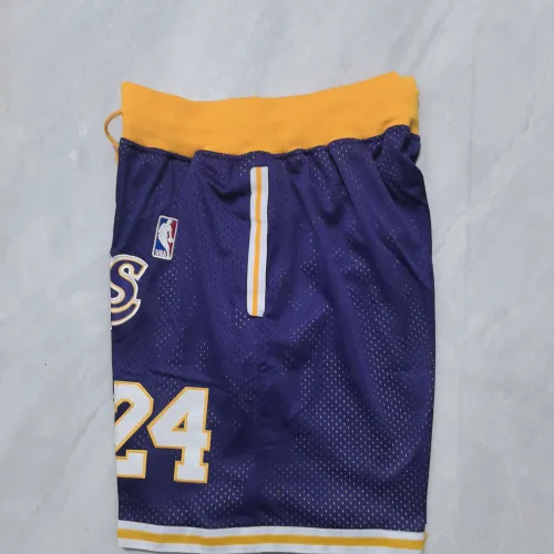 Los Angeles Lakers Throwback Pocket Purple Basketball Shorts
