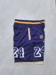 Los Angeles Lakers Throwback Pocket Split Color Basketball Shorts