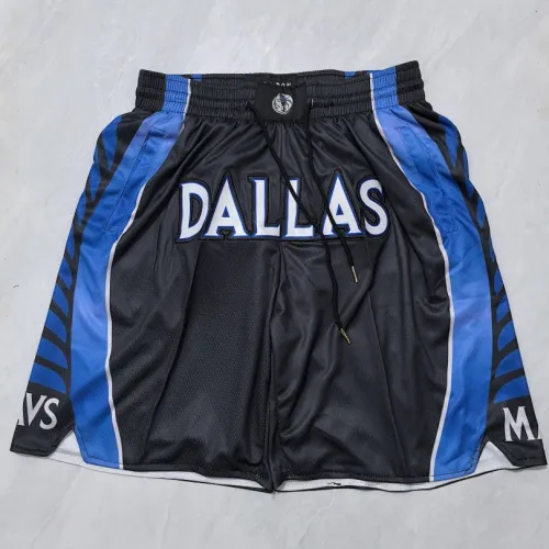 Short de basket-ball noir « City Edition » 2026 des Dallas Mavericks, format poche