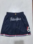 Calções de basquetebol «City Edition» dos Philadelphia 76ers 2026, cor azul-marinho Philadelphia 76ers 2026 City Edition Pocket Navy Basketball Shorts