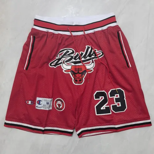 Chicago Bulls Throwback Pocket Red Basketball Shorts