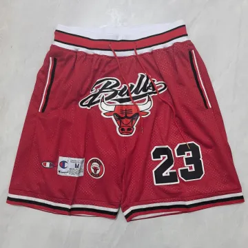 Chicago Bulls Throwback Pocket Red Basketball Shorts