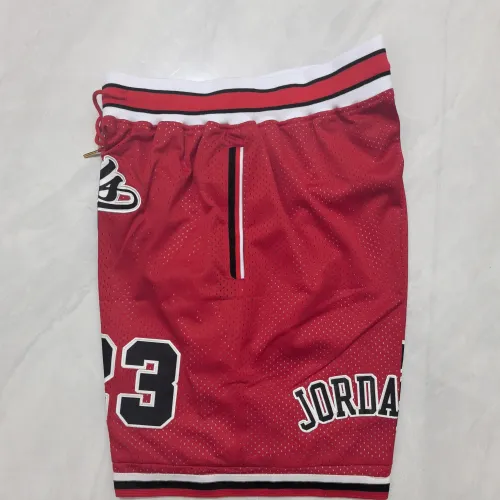 Chicago Bulls Throwback Pocket Red Basketball Shorts