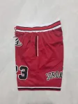 Chicago Bulls Throwback Pocket Red Basketball Shorts
