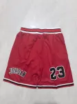 Chicago Bulls Throwback Pocket Red Basketball Shorts