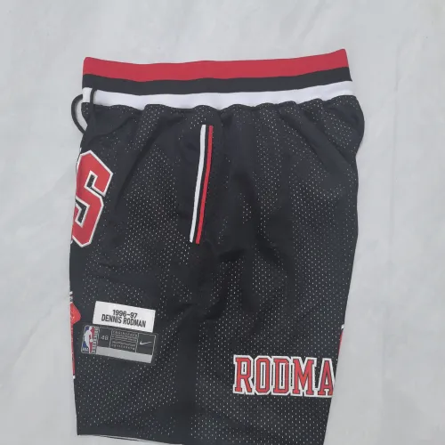 Chicago Bulls Throwback Pocket Black Basketball Shorts