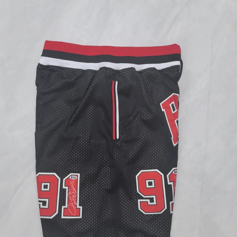 Chicago Bulls Throwback Pocket Black Basketball Shorts