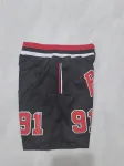 Chicago Bulls Throwback Pocket Black Basketball Shorts