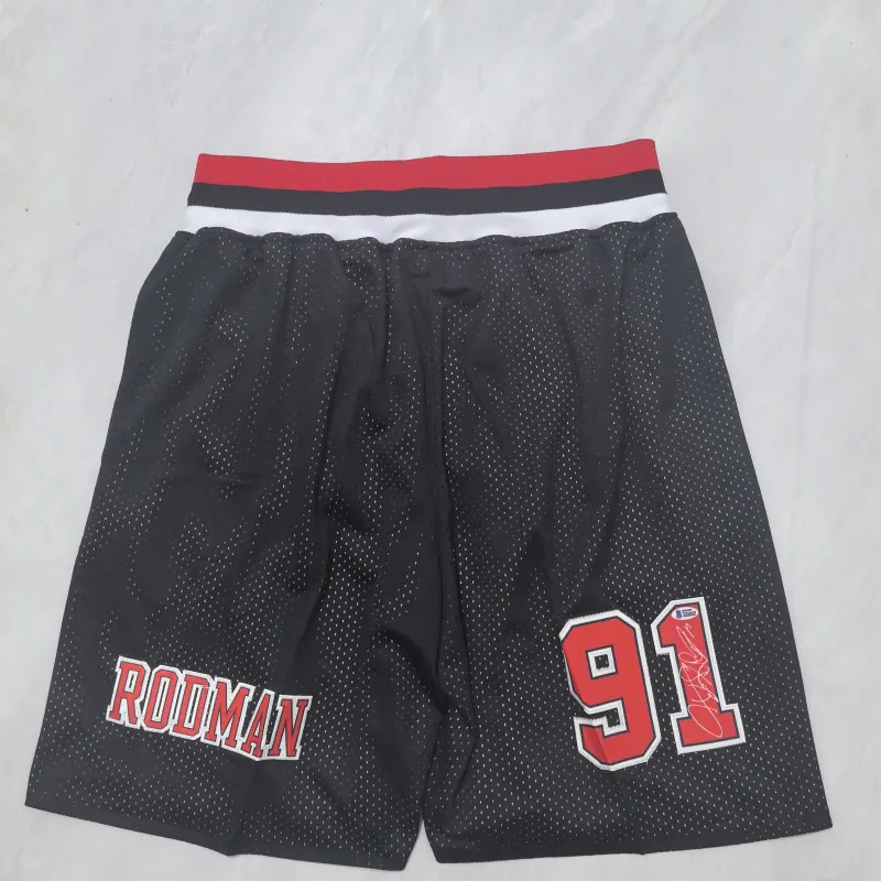 Chicago Bulls Throwback Pocket Black Basketball Shorts