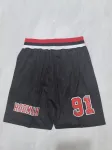 Chicago Bulls Throwback Pocket Black Basketball Shorts