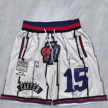 Toronto Raptors Throwback Pocket White Basketball Shorts