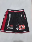 Chicago Bulls Throwback Pocket Black Basketball Shorts Chicago Bulls Throwback Pocket Black Basketball Shorts