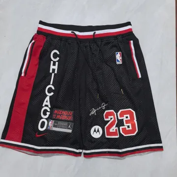 Chicago Bulls Throwback Pocket Black Basketball Shorts