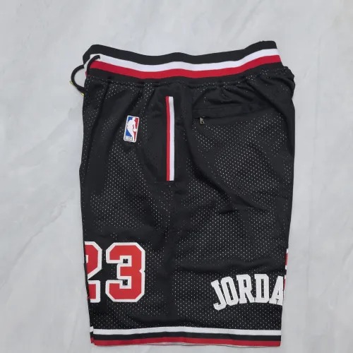 Chicago Bulls Throwback Pocket Black Basketball Shorts
