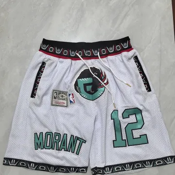 Memphis Grizzlies Throwback Pocket White Basketball Shorts