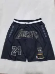 Los Angeles Lakers Throwback Pocket Navy Basketball Shorts Los Angeles Lakers Throwback Pocket Navy Basketball Shorts