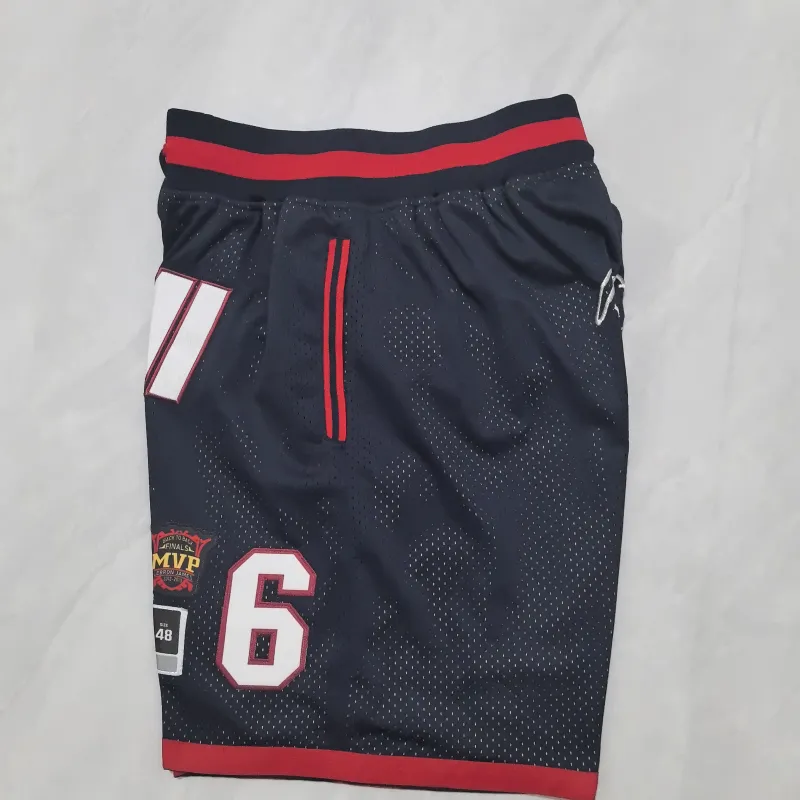 Miami Heat Throwback Pocket Black Basketball Shorts