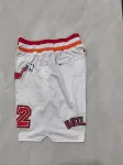 Miami Heat Throwback Pocket White Basketball Shorts