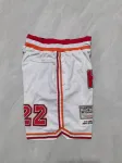 Miami Heat Throwback Pocket White Basketball Shorts