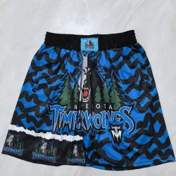 Minnesota Timberwolves Pocket Basketball Shorts - product photo Calções de basquetebol com bolsos dos Minnesota Timberwolves