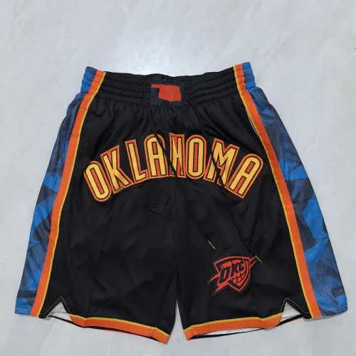 Oklahoma City Thunder 2025 City Edition Pocket Black Basketball Shorts