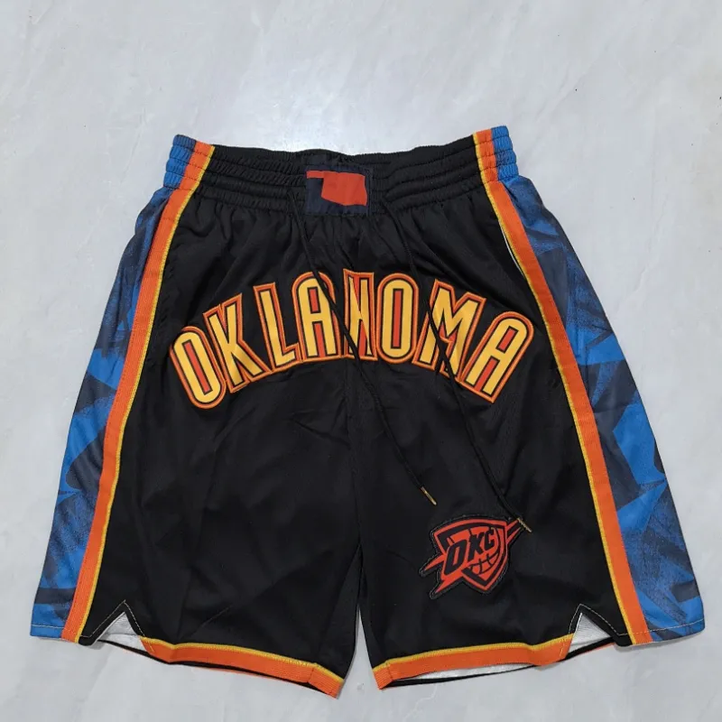 Oklahoma City Thunder 2025 City Edition Pocket Black Basketball Shorts
