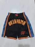 Oklahoma City Thunder 2025 City Edition Pocket Black Basketball Shorts Oklahoma City Thunder 2025 City Edition Pocket Black Basketball Shorts