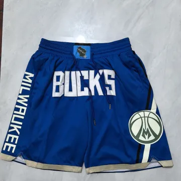 Milwaukee Bucks 2025 City Edition Pocket Blue Basketball Shorts