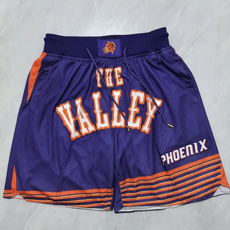 Phoenix Suns 2025 Pocket Purple Basketball Shorts