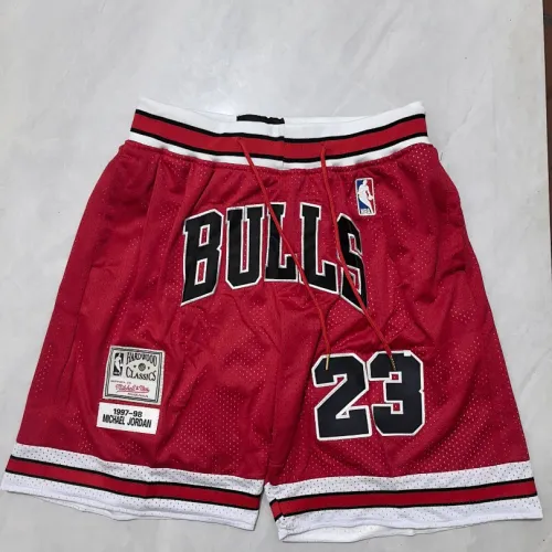 Chicago Bulls retro rode basketbalshort met zakken
