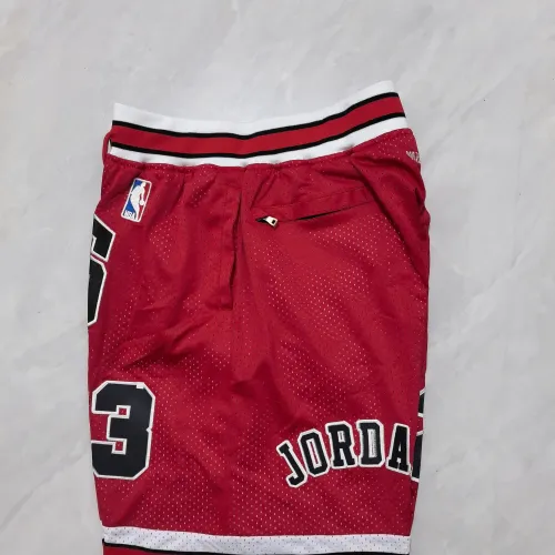 Chicago Bulls retro rode basketbalshort met zakken