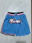 Miami Heat Pocket Blue Basketball Shorts Miami Heat Pocket Blue Basketball Shorts