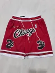 Chicago Bulls Throwback Pocket Red Basketball Shorts