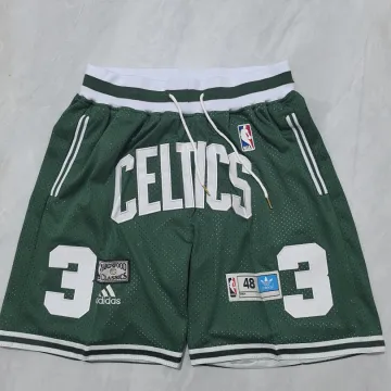 Boston Celtics Throwback Pocket Green Basketball Shorts