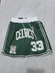 Boston Celtics Throwback Pocket Green Basketball Shorts Boston Celtics Throwback Pocket Green Basketball Shorts