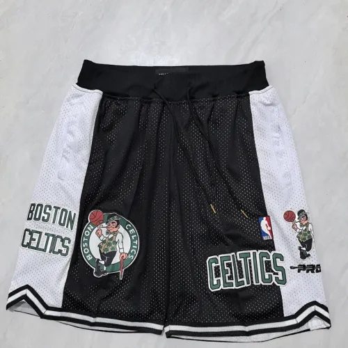 Boston Celtics Pocket Black Basketball Shorts