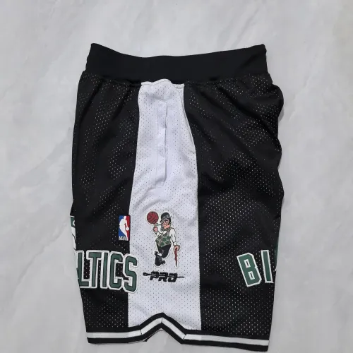 Boston Celtics Pocket Black Basketball Shorts