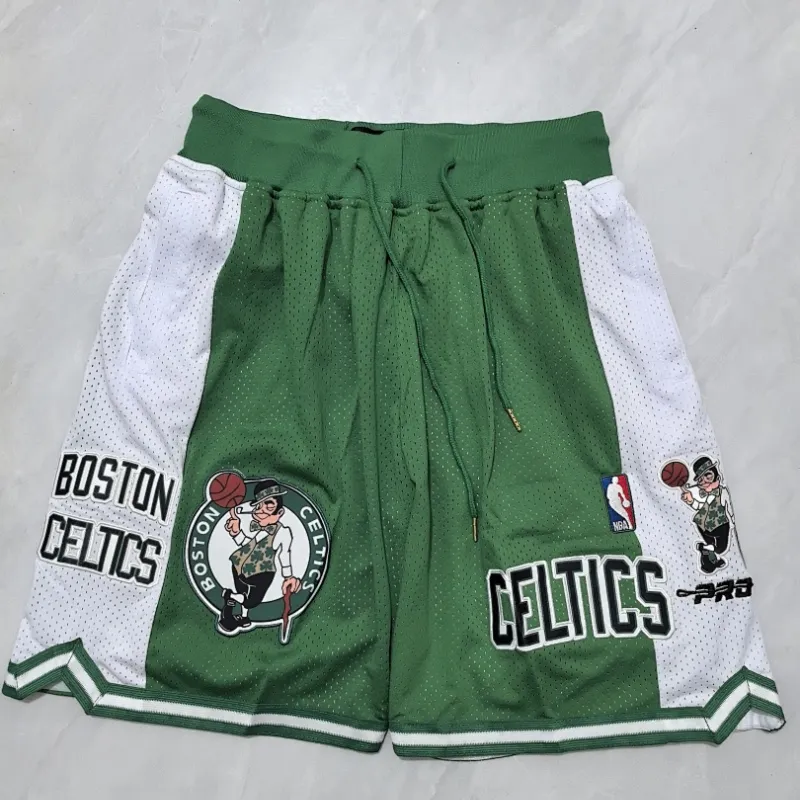 Boston Celtics Pocket Green Basketball Shorts