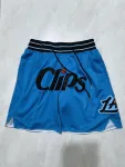 LA Clippers 2025 City Edition Pocket Blue Basketball Shorts LA Clippers 2025 City Edition Pocket Blue Basketball Shorts