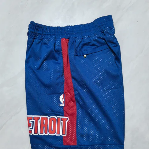 Detroit Pistons Pocket Blue Basketball Shorts